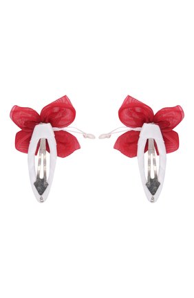 Детская комплект из 2-х заколок butterfly JUNEFEE красного цвета по цене 700 руб., арт. 5912 | Фото 2 Детская комплект из 2-х заколок butterfly JUNEFEE красного цвета, арт. 5912 | Фото 2