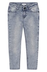Детские джинсы с потертостями DKNY голубого цвета, арт. D34954/Z02 SS19 | Фото 1 (Материал внешний: Хлопок; Кросс-КТ: джинсы; Детали: Потертости; Статус проверки: Проверена категория)