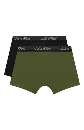 Детские комплект из двух пар трусов CALVIN KLEIN хаки цвета по цене 2600 руб., арт. B70B700198 | Фото 2 Детские комплект из двух пар трусов CALVIN KLEIN хаки цвета, арт. B70B700198 | Фото 2