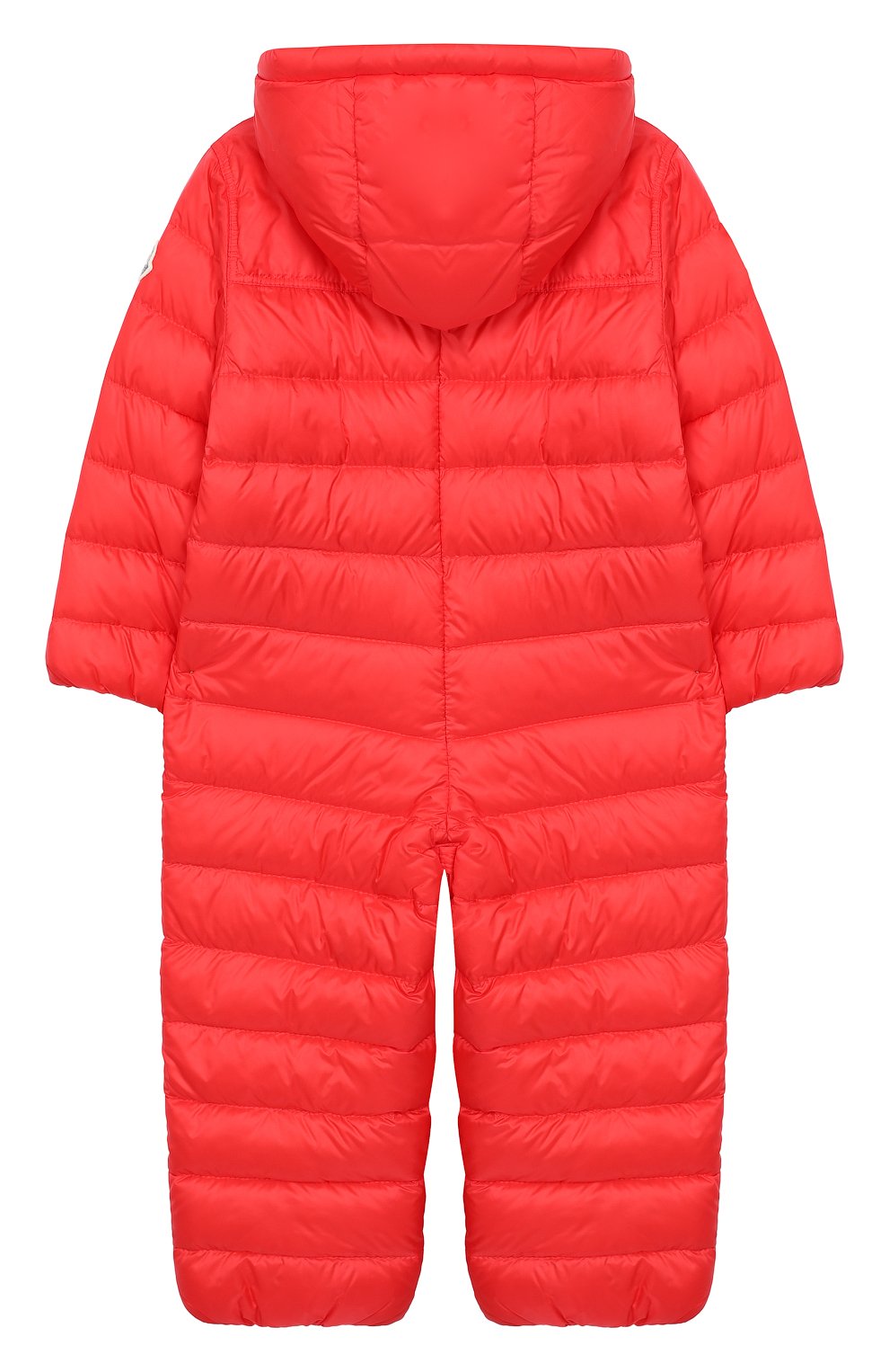 Детский пуховый комбинезон MONCLER ENFANT кораллового цвета по цене 29950 руб., арт. E1-951-14366-05-53048/18M-3A | Фото 2 Детский пуховый комбинезон MONCLER ENFANT кораллового цвета, арт. E1-951-14366-05-53048/18M-3A | Фото 2