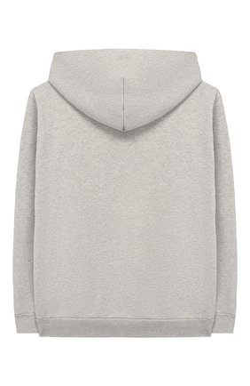Детский хлопковое худи BALENCIAGA серого цвета по цене 18900 руб., арт. 558143/TEV93 | Фото 2 Детский хлопковое худи BALENCIAGA серого цвета, арт. 558143/TEV93 | Фото 2