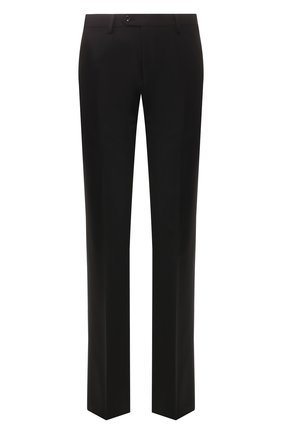 Мужские шерстяные брюки GIORGIO ARMANI черного цвета по цене 58850 руб., арт. 8WGPP001/T0075 | Фото 1 Мужские шерстяные брюки GIORGIO ARMANI черного цвета, арт. 8WGPP001/T0075 | Фото 1 (Материал внешний: Шерсть; Длина (брюки, джинсы): Стандартные; Статус проверки: Проверено, Проверена категория; Случай: Повседневный)
