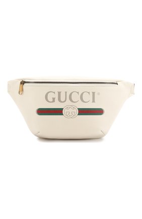 Кожаная поясная сумка Gucci Print | Фото №1 Кожаная поясная сумка Gucci Print | Фото №1