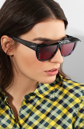 Женские солнцезащитные очки DIOR черного цвета по цене 28100 руб., арт. DI0RCLUB2 JBW | Фото 2 Женские солнцезащитные очки DIOR черного цвета, арт. DI0RCLUB2 JBW | Фото 2