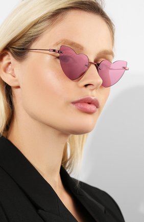 Женские фиолетовые солнцезащитные очки Saint Laurent, арт. SL 254 L0UL0U 004 купить в ЦУМ | Фото №2 Солнцезащитные очки Saint Laurent фиолетовые | Фото №2