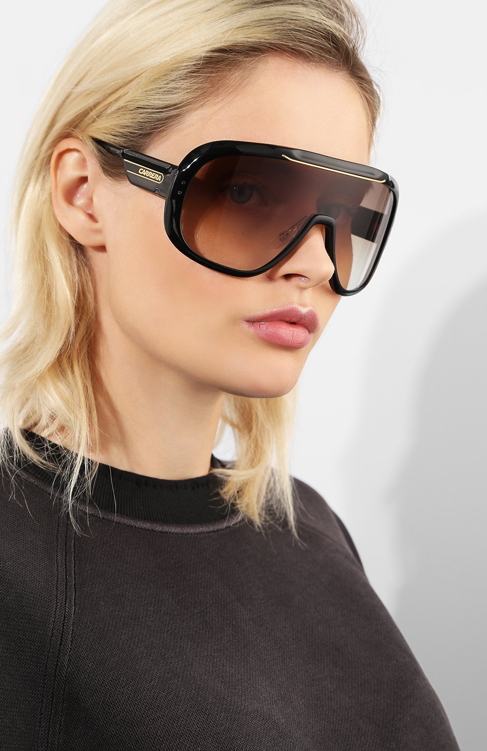Женские солнцезащитные очки CARRERA коричневого цвета, арт. CARRERA EPICA 807 | Фото 2 (Тип очков: С/з; Статус проверки: Проверена категория)