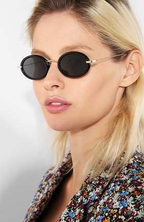 Женские солнцезащитные очки DIOR черного цвета по цене 24800 руб., арт. DI0RHYPN0TIC2 2M2 | Фото 2 Женские солнцезащитные очки DIOR черного цвета, арт. DI0RHYPN0TIC2 2M2 | Фото 2