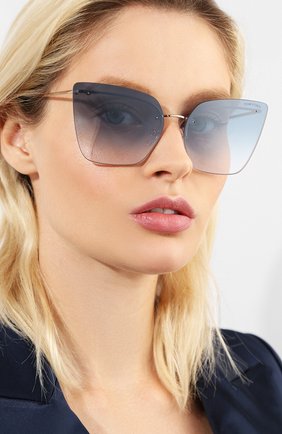 Женские солнцезащитные очки TOM FORD синего цвета по цене 31600 руб., арт. TF682 28P | Фото 2 Женские солнцезащитные очки TOM FORD синего цвета, арт. TF682 28P | Фото 2 (Тип очков: С/з; Статус проверки: Проверена категория; Оптика Гендер: оптика-женское; Очки форма: Бабочка)