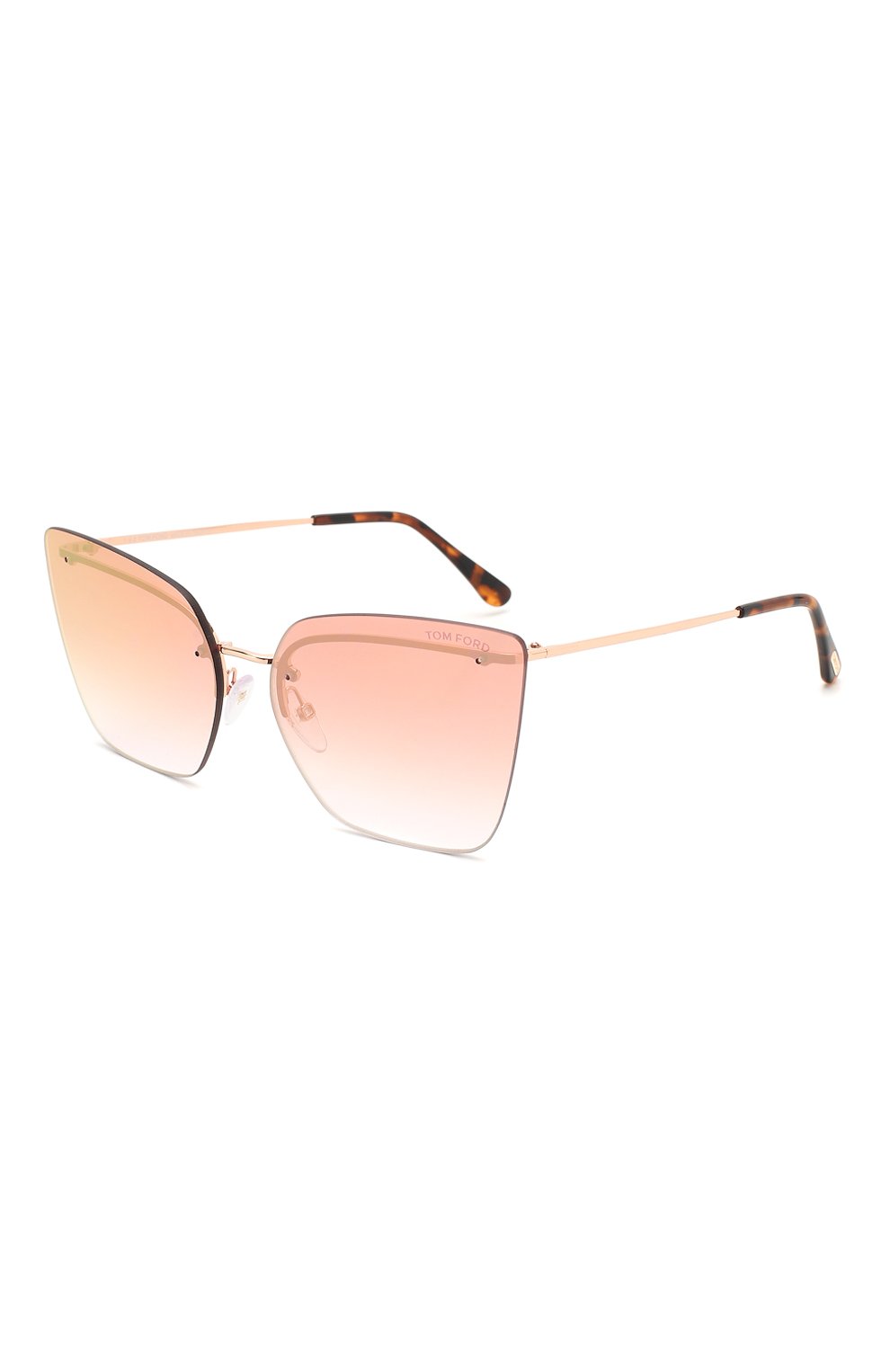 Женские солнцезащитные очки TOM FORD розового цвета, арт. TF682 33G | Фото 1