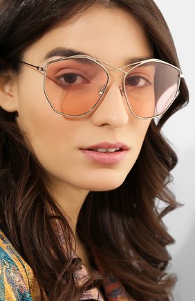 Женские солнцезащитные очки DIOR светло-розового цвета по цене 29950 руб., арт. DI0RSTELLAIRE4 J5G W7 | Фото 2 Женские солнцезащитные очки DIOR светло-розового цвета, арт. DI0RSTELLAIRE4 J5G W7 | Фото 2