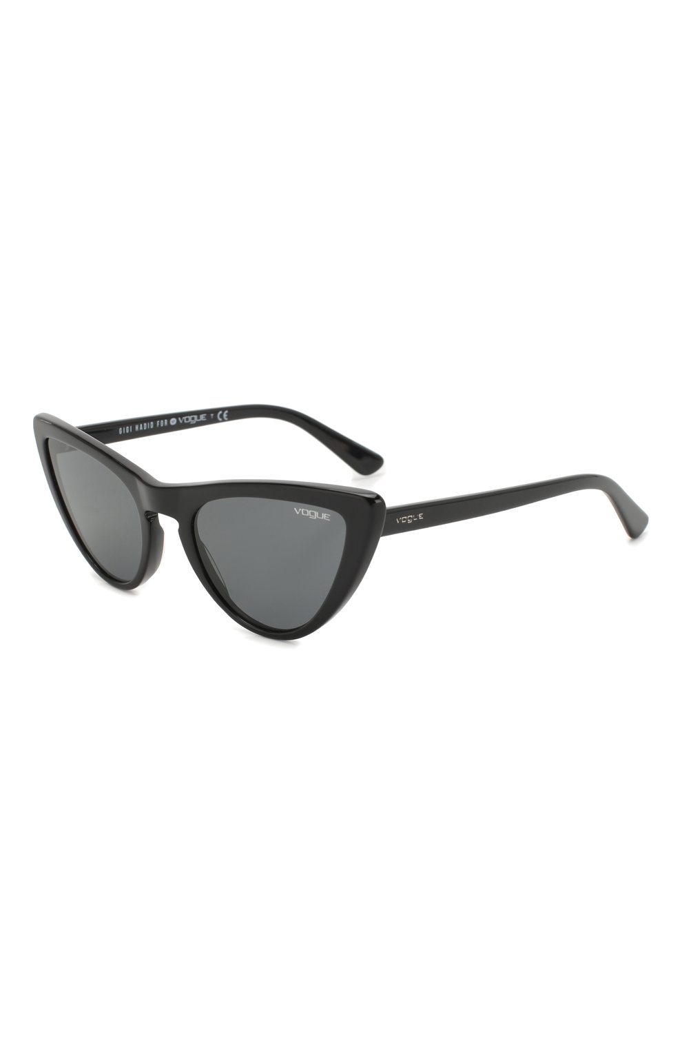 Женские солнцезащитные очки VOGUE EYEWEAR черного цвета, арт. 5211S-W44/87 | Фото 1