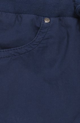 Детские хлопковые шорты IL GUFO синего цвета, арт. P19PB074C6031/3M-9M | Фото 3 (Материал внешний: Хлопок; Статус проверки: Проверена категория)