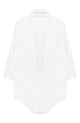 Детское хлопковое боди DOLCE & GABBANA белого цвета по цене 18400 руб., арт. L21066/FUEAJ | Фото 2 Детское хлопковое боди DOLCE & GABBANA белого цвета, арт. L21066/FUEAJ | Фото 2