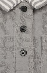 Детское хлопковое платье BURBERRY серого цвета, арт. 8008995 | Фото 3 (Рукава: Короткие; Материал внешний: Хлопок; Девочки Кросс-КТ: Платье-одежда; Статус проверки: Проверена категория)