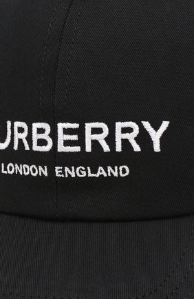 Хлопковая бейсболка Burberry, черного цвета, арт. 8010635 в ЦУМ | Фото №3 Хлопковая бейсболка Burberry черного цвета | Фото №3