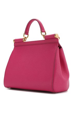 Женская сумка sicily medium DOLCE & GABBANA фуксия цвета по цене 82750 руб., арт. 0116/BB6002/A1001 | Фото 3 Женская сумка sicily medium DOLCE & GABBANA фуксия цвета, арт. 0116/BB6002/A1001 | Фото 3