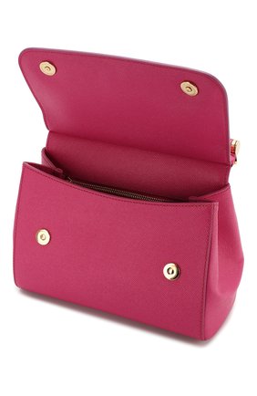 Женская сумка sicily medium DOLCE & GABBANA фуксия цвета по цене 82750 руб., арт. 0116/BB6002/A1001 | Фото 4 Женская сумка sicily medium DOLCE & GABBANA фуксия цвета, арт. 0116/BB6002/A1001 | Фото 4