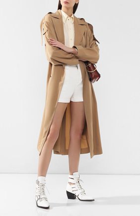 Женские кожаные ботильоны rylee CHLOÉ белого цвета по цене 95900 руб., арт. CHC18U00606 | Фото 2 Женские кожаные ботильоны rylee CHLOÉ белого цвета, арт. CHC18U00606 | Фото 2