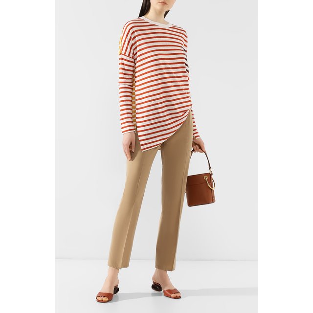 фото Брюки из смеси хлопка и шелка loro piana