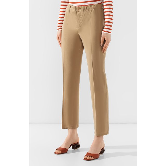 фото Брюки из смеси хлопка и шелка loro piana