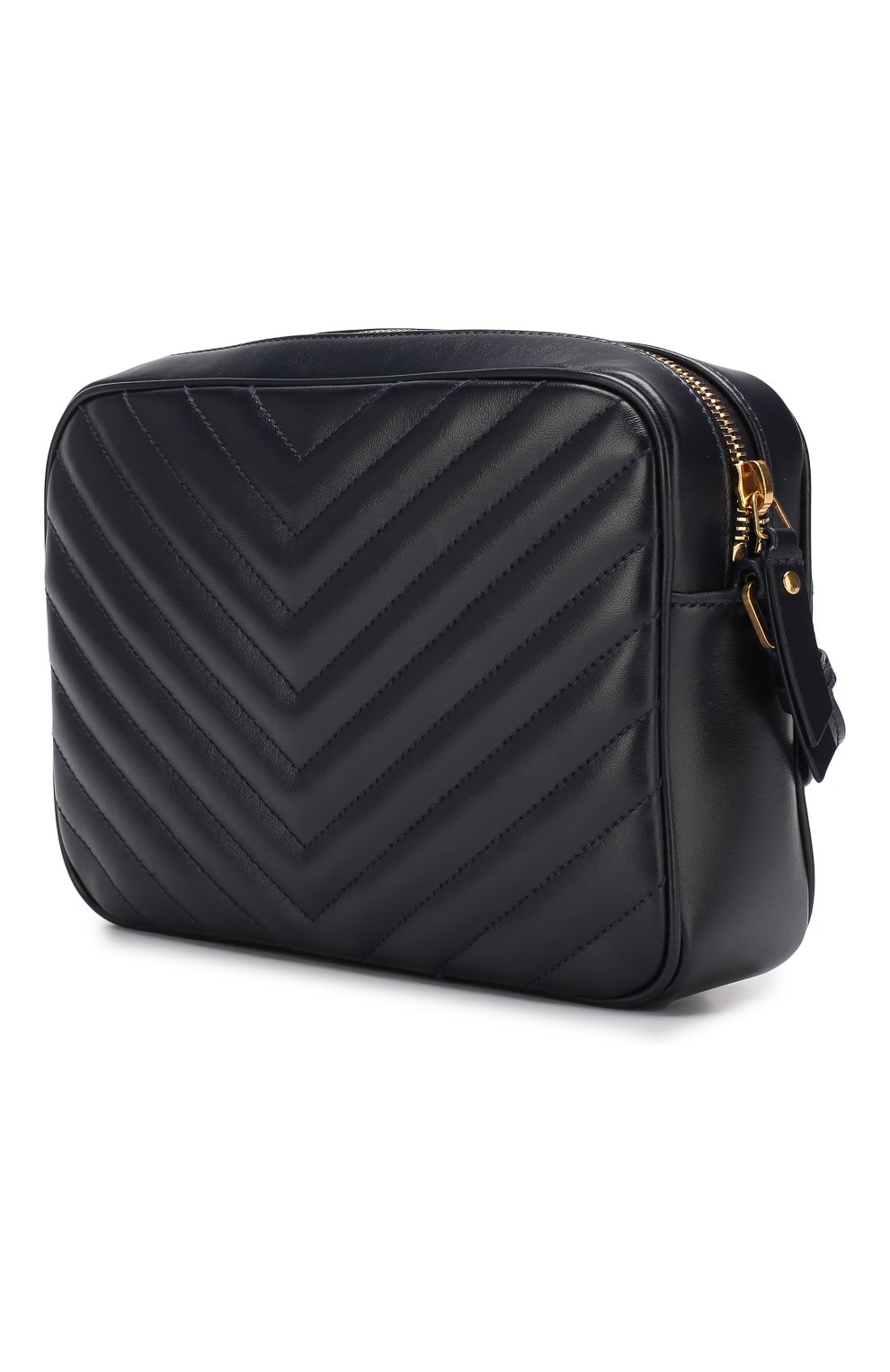 Женская сумка lou medium SAINT LAURENT темно-синего цвета по цене 79800 руб., арт. 520534/DV707 | Фото 3 Женская сумка lou medium SAINT LAURENT темно-синего цвета, арт. 520534/DV707 | Фото 3