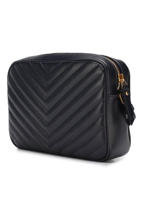 Женская сумка lou medium SAINT LAURENT темно-синего цвета по цене 79800 руб., арт. 520534/DV707 | Фото 3 Женская сумка lou medium SAINT LAURENT темно-синего цвета, арт. 520534/DV707 | Фото 3