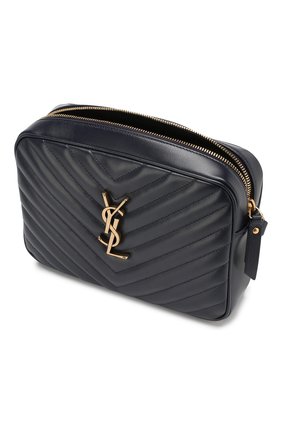 Женская сумка lou medium SAINT LAURENT темно-синего цвета по цене 79800 руб., арт. 520534/DV707 | Фото 4 Женская сумка lou medium SAINT LAURENT темно-синего цвета, арт. 520534/DV707 | Фото 4