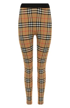 Женские леггинсы BURBERRY бежевого цвета по цене 35700 руб., арт. 8012450 | Фото 1 Женские леггинсы BURBERRY бежевого цвета, арт. 8012450 | Фото 1
