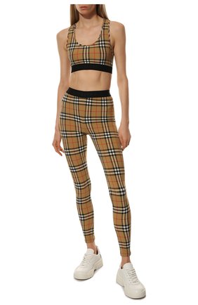 Женские леггинсы BURBERRY бежевого цвета по цене 35700 руб., арт. 8012450 | Фото 2 Женские леггинсы BURBERRY бежевого цвета, арт. 8012450 | Фото 2