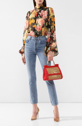 Женская сумка sicily medium DOLCE & GABBANA бежевая цвета, арт. BB6002/AZ436 купить в ЦУМ | Фото №2 Сумка Sicily medium Dolce & Gabbana бежевая цвета | Фото №2