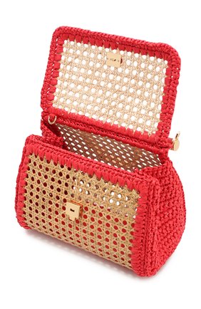 Женская сумка sicily medium DOLCE & GABBANA бежевая цвета, арт. BB6002/AZ436 купить в ЦУМ | Фото №4 Сумка Sicily medium Dolce & Gabbana бежевая цвета | Фото №4