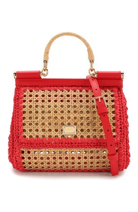 Женская сумка sicily medium DOLCE & GABBANA бежевая цвета, арт. BB6002/AZ436 купить в ЦУМ | Фото №6 Сумка Sicily medium Dolce & Gabbana бежевая цвета | Фото №6