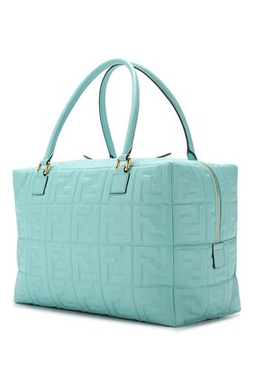 Женская сумка boston large FENDI бирюзовая цвета, арт. 8BL142 A72V купить в ЦУМ | Фото №3 Сумка Boston large Fendi бирюзовая цвета | Фото №3