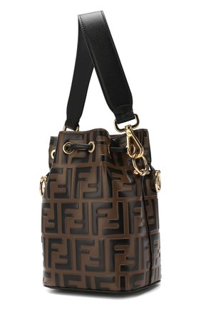 Женская сумка mon tresor mini FENDI коричневая цвета, арт. 8BS010 A659 купить в ЦУМ | Фото №3 Сумка Mon Tresor mini Fendi коричневая цвета | Фото №3