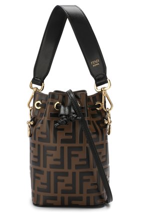 Женская сумка mon tresor mini FENDI коричневая цвета, арт. 8BS010 A659 купить в ЦУМ | Фото №5 Сумка Mon Tresor mini Fendi коричневая цвета | Фото №5