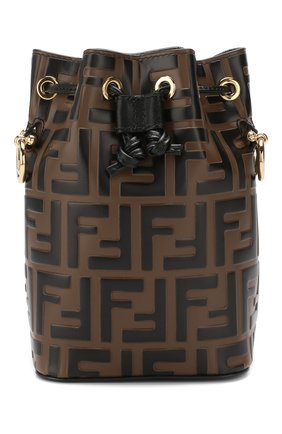 Женская сумка mon tresor mini FENDI коричневая цвета, арт. 8BS010 A659 купить в ЦУМ | Фото №6 Сумка Mon Tresor mini Fendi коричневая цвета | Фото №6