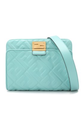 Женская бирюзовая поясная сумка upside down Fendi, арт. 8BT305 A72V купить в ЦУМ | Фото №6 Поясная сумка Upside Down Fendi бирюзовая | Фото №6