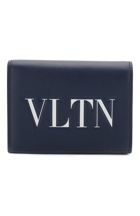Кожаное портмоне Valentino Garavani VLTN Valentino, темно-синего цвета, арт. RW2P0P39/RCH в ЦУМ | Фото №1 Кожаное портмоне Valentino Garavani VLTN Valentino темно-синего цвета | Фото №1