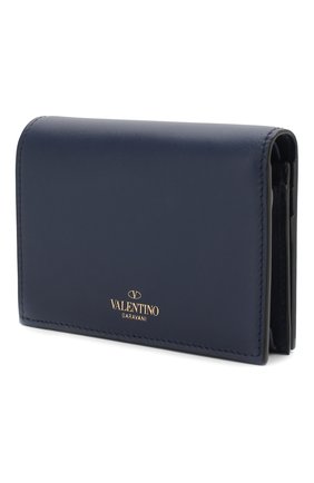 Кожаное портмоне Valentino Garavani VLTN Valentino, темно-синего цвета, арт. RW2P0P39/RCH в ЦУМ | Фото №2 Кожаное портмоне Valentino Garavani VLTN Valentino темно-синего цвета | Фото №2