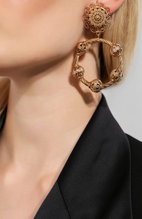 Женские золотые серьги-клипсы Dolce & Gabbana, арт. WEL4S1/W1111 купить в ЦУМ | Фото №2 Серьги-клипсы Dolce & Gabbana золотые | Фото №2