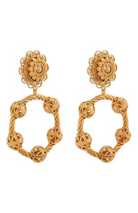 Женские золотые серьги-клипсы Dolce & Gabbana, арт. WEL4S1/W1111 купить в ЦУМ | Фото №3 Серьги-клипсы Dolce & Gabbana золотые | Фото №3