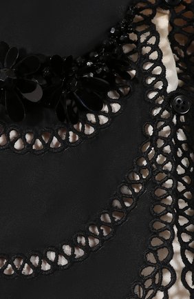Женский черный хлопковый воротник Simone Rocha, арт. C0LLAR 3B/0109 купить в ЦУМ | Фото №5 Хлопковый воротник Simone Rocha черный | Фото №5