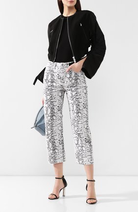 Женские светло-серые джинсы с принтом Denim X Alexander Wang, арт. 4D994439BY купить в ЦУМ | Фото №2 Джинсы с принтом Denim X Alexander Wang светло-серые | Фото №2