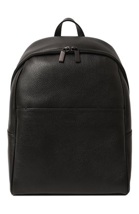 Мужской кожаный рюкзак CANALI черного цвета, арт. P325918/NA00051 | Фото 1 (Статус проверки: Проверено, Проверена категория; Материал: Натуральная кожа; Размер: large; Стили: Классический)