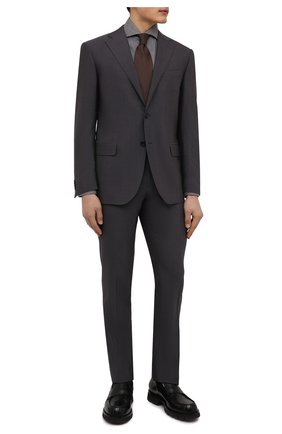 Мужская хлопковая рубашка BRUNELLO CUCINELLI серого цвета по цене 32700 руб., арт. MG6710028 | Фото 2 Мужская хлопковая рубашка BRUNELLO CUCINELLI серого цвета, арт. MG6710028 | Фото 2