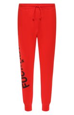 Мужские хлопковые джоггеры COMME DES FUCKDOWN красного цвета, арт. CDFU360 | Фото 1 (Длина (брюки, джинсы): Стандартные; Материал внешний: Хлопок; Силуэт М (брюки): Джоггеры)