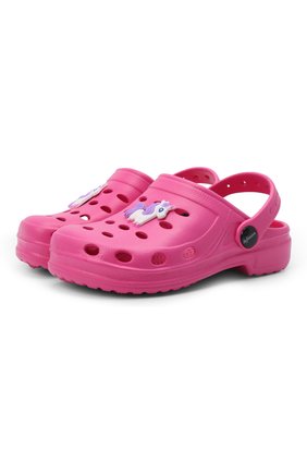 Детского домашняя обувь DE FONSECA фуксия цвета, арт. ANCONA G503RU | Фото 1 (Статус проверки: Проверена категория, Проверено; Материал внешний: Экокожа; Кросс-КТ: тапочки)