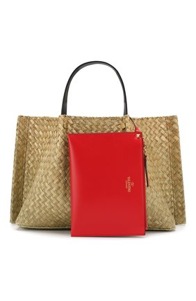 Женская сумка-тоут valentino garavani go logo escape medium VALENTINO бежевая цвета, арт. RW0B0D99/ILM купить в ЦУМ | Фото №7 Сумка-тоут Valentino Garavani Go Logo Escape medium Valentino бежевая цвета | Фото №7