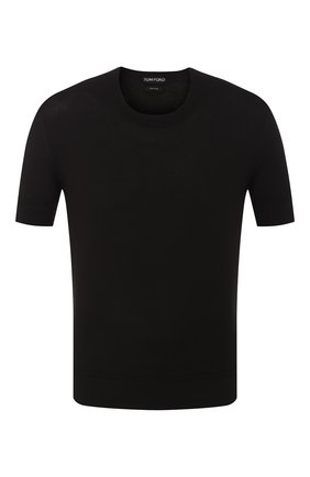Мужская хлопковая футболка TOM FORD черного цвета по цене 52650 руб., арт. BSC02/TFKC10 | Фото 1 Мужская хлопковая футболка TOM FORD черного цвета, арт. BSC02/TFKC10 | Фото 1