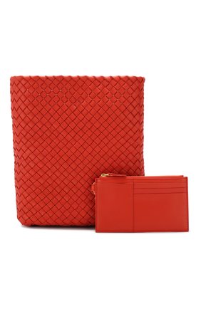 Женская сумка cabat bucket BOTTEGA VENETA оранжевая цвета, арт. 566066/VCEW3 купить в ЦУМ | Фото №6 Сумка Cabat Bucket Bottega Veneta оранжевая цвета | Фото №6